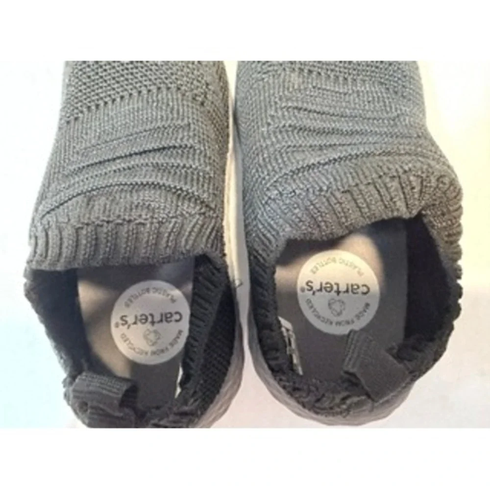Carter's Taylen Kids Black Knit Slip On Athletic Sneakers Shoes Size 6M